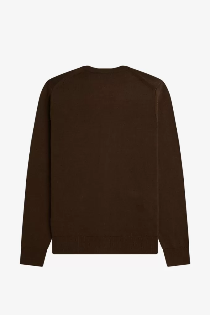 Klassischer Herren-Cardigan, gebrannter Tabak