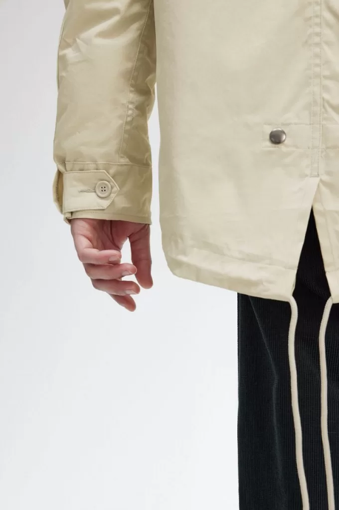 Kurzer gepolsterter Herrenparka Light Mint