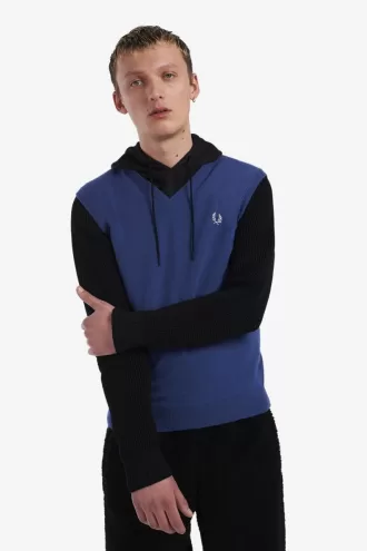 Lambswool Herren-Tanktops Kobalt