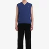 Lambswool Herren-Tanktops Kobalt Lambswool Herren-Tanktops Kobalt