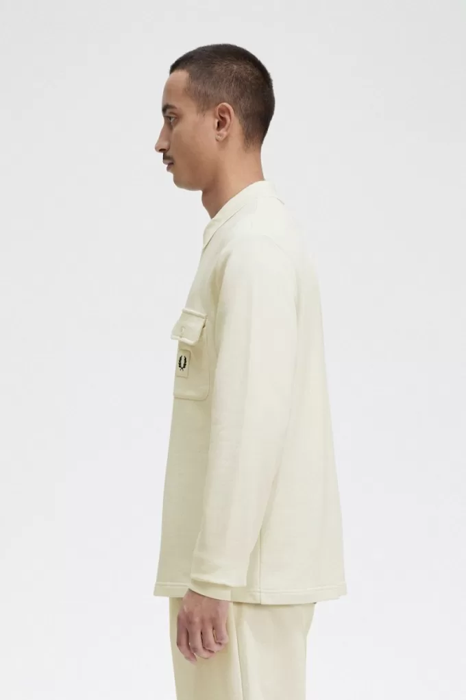 Langarm-Loopback-Herren-Sweatshirt Beige Langarm-Loopback-Herren-Sweatshirt Beige