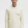 Langarm-Loopback-Herren-Sweatshirt Beige Langarm-Loopback-Herren-Sweatshirt Beige