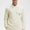 Langarm-Loopback-Herren-Sweatshirt Beige Langarm-Loopback-Herren-Sweatshirt Beige