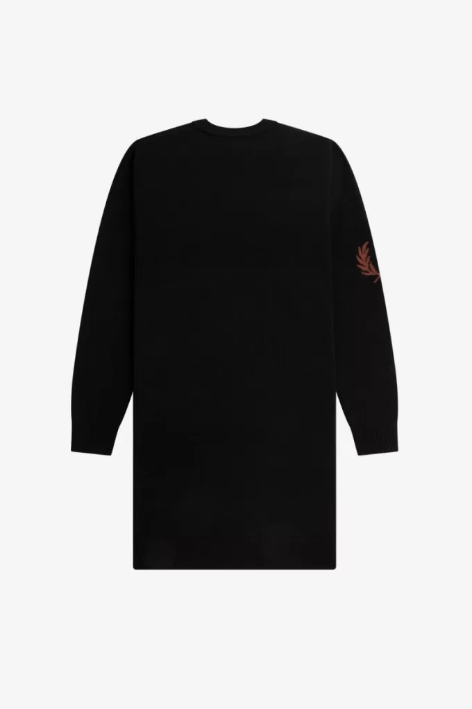 Laurel Wreath Gestricktes Damenkleid Schwarz