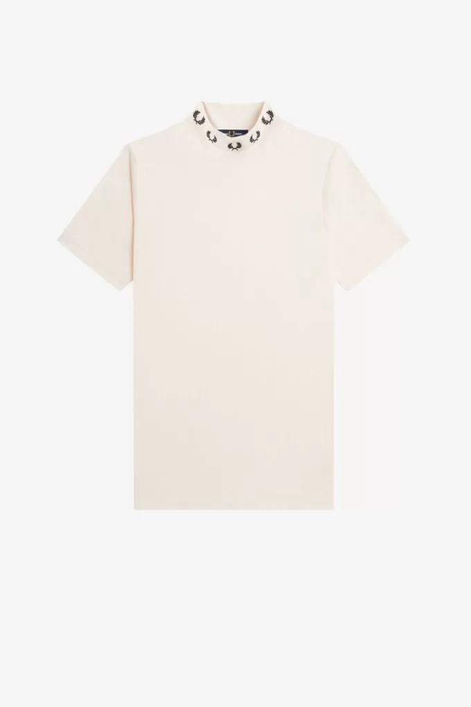 Laurel Wreath High Neck Damen T-Shirt Silky Peach Laurel Wreath High Neck Damen T-Shirt Silky Peach