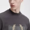 Layered Graphic Herren-Sweatshirts Gunmetal