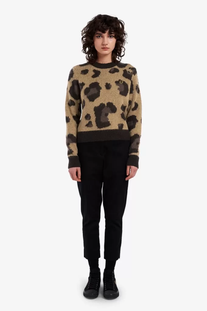 Leopard Damenpullover Tonal Leopard