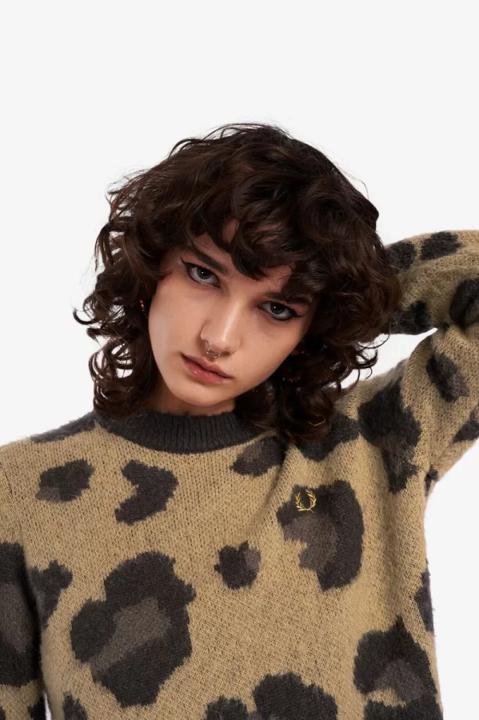 Leopard Damenpullover Tonal Leopard