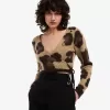Leopard Wrap Damen-Cardigan Tonal Leopard
