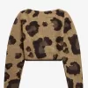 Leopard Wrap Damen-Cardigan Tonal Leopard
