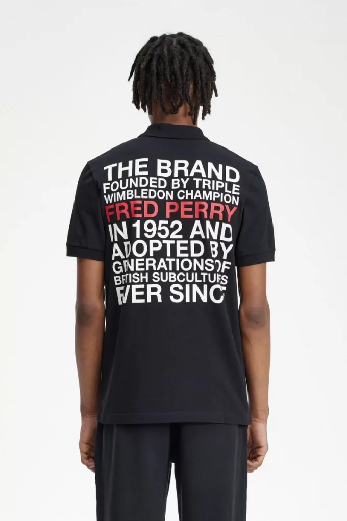 Logo Herrenhemd Schwarz