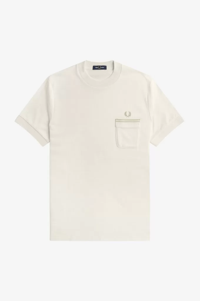 Loopback Jersey Pocket Herren T-Shirt Beige