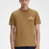 Loopback Jersey Pocket Herren T-Shirt Braun