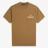 Loopback Jersey Pocket Herren T-Shirt Braun
