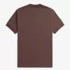Loopback Jersey Pocket Herren T-Shirt Dunkelrot