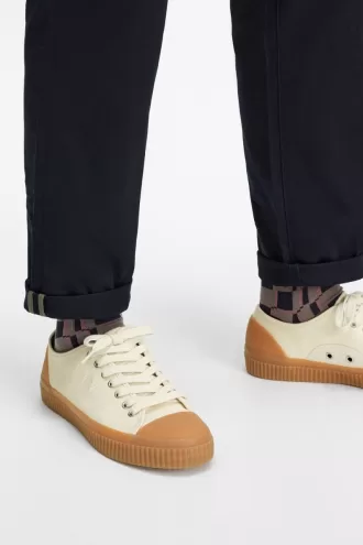 Low Hughes Herren-Plimsolls Beige Hellbeige