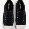 Low Hughes Herren-Plimsolls Black Gunmetal