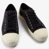 Low Hughes Herren-Plimsolls Black Gunmetal