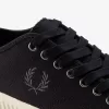 Low Hughes Herren-Plimsolls Black Gunmetal