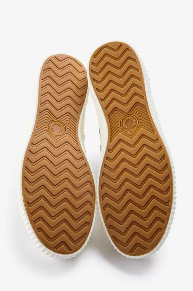 Low Hughes Herren-Plimsolls Elfenbein Hellbeige