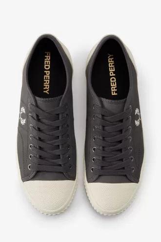 Low Hughes Herren-Plimsolls Gunmetal Beige