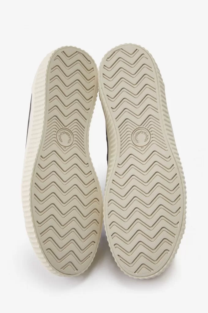 Low Hughes Herren-Plimsolls Gunmetal Beige