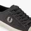 Low Hughes Herren-Plimsolls Gunmetal Beige