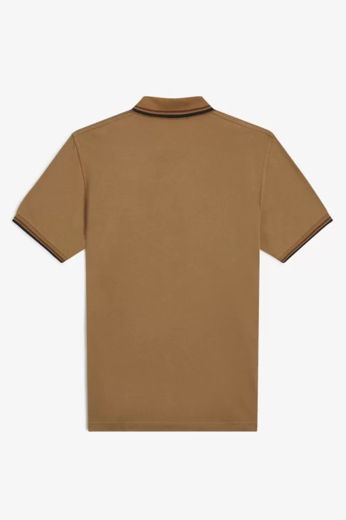 M12 Herrenhemd Dark Coffee Whiskey Brown Black