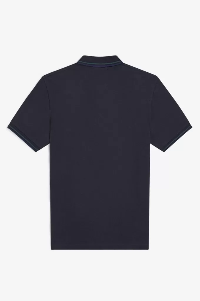 M12 Herrenhemd Navy Petrol Blue French Navy