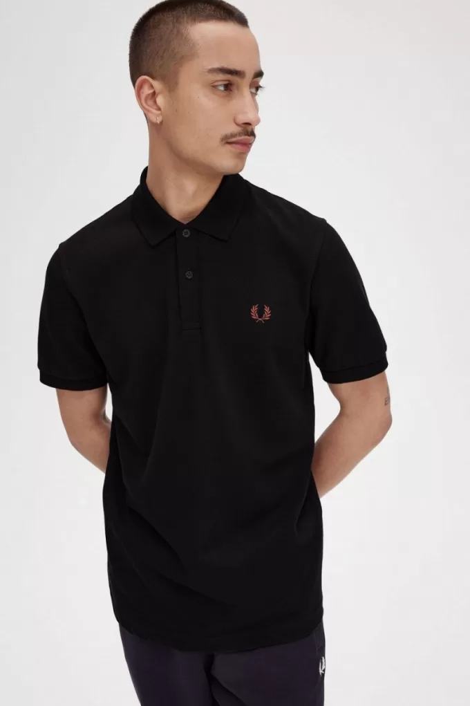 M3 Herrenhemd Schwarz Whiskey Braun