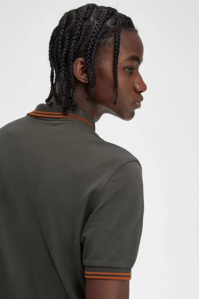 M3600 Herrenhemd Field Green Brown