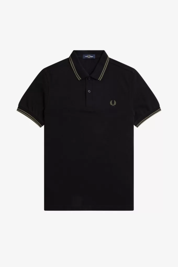 M3600 Herrenhemd Schwarz Feldgrün