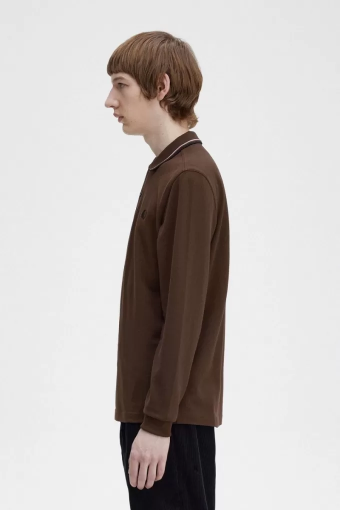 M3636 Herrenhemd Burnt Tobacco Dark Pink Black