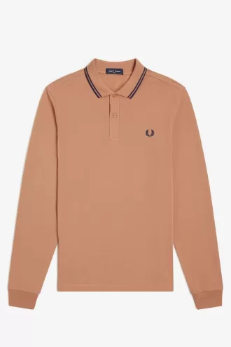 M3636 Herrenhemd Light Rust French Navy