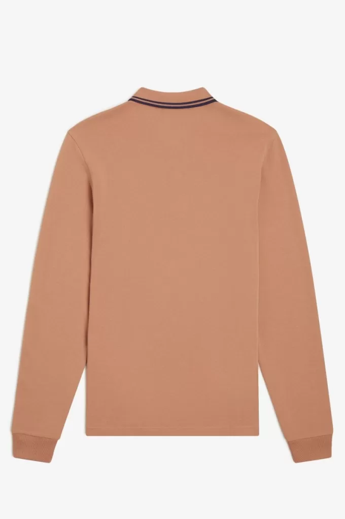 M3636 Herrenhemd Light Rust French Navy