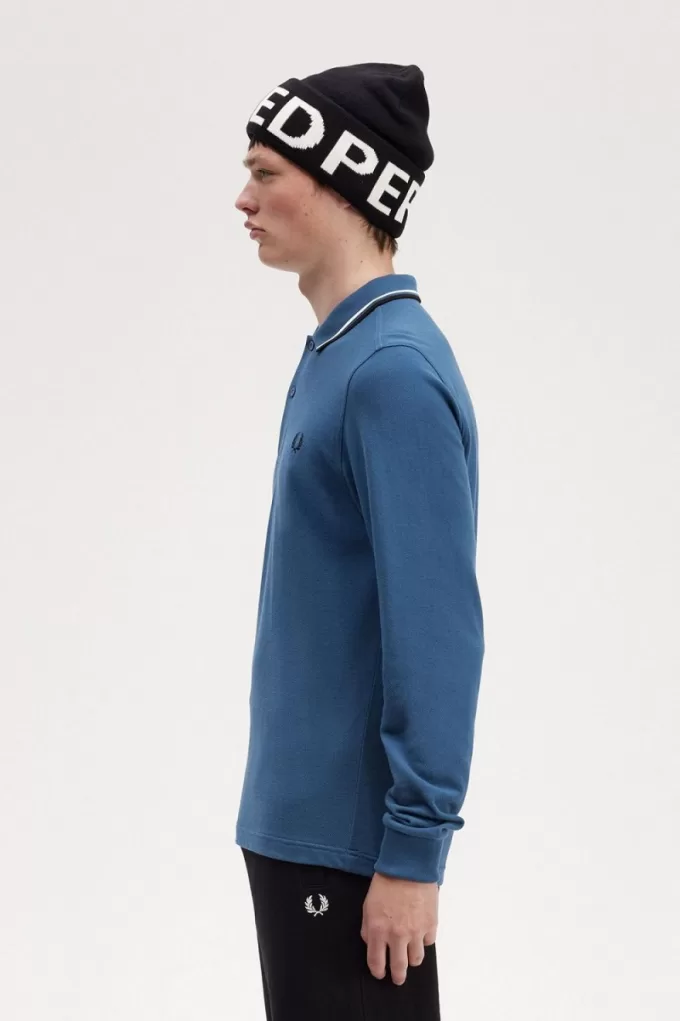 M3636 Herrenhemd Midnight Blue Snow White Black