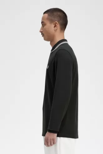 M3636 Herrenhemd Night Green Snow White