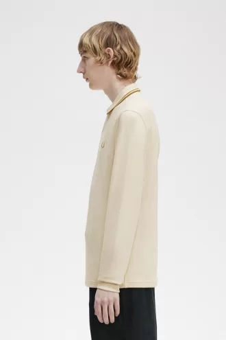 M3636 Herrenhemd Oatmeal Dark Coffee Dark Coffee