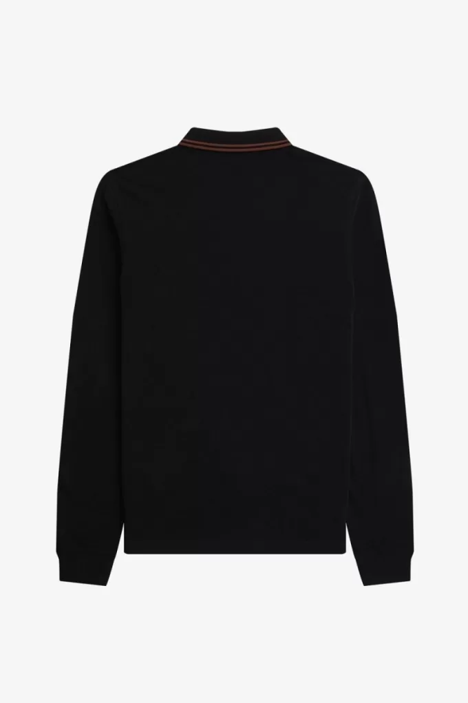 M3636 Herrenhemd Schwarz Whiskey Braun