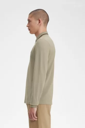 M3636 Herrenhemd Warm Grau Dunkelrot