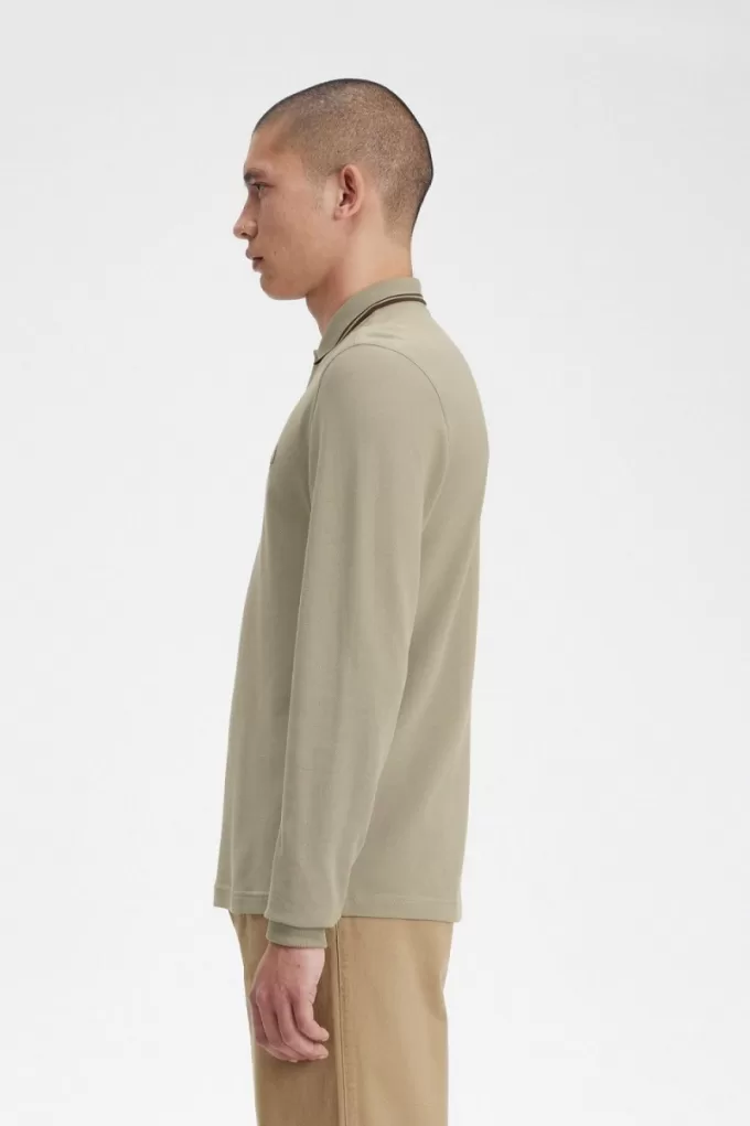 M3636 Herrenhemd Warm Grau Dunkelrot