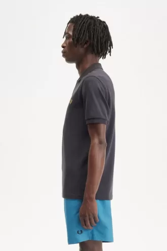 M6000 Herrenhemd Anchor Grey Dark Coffee