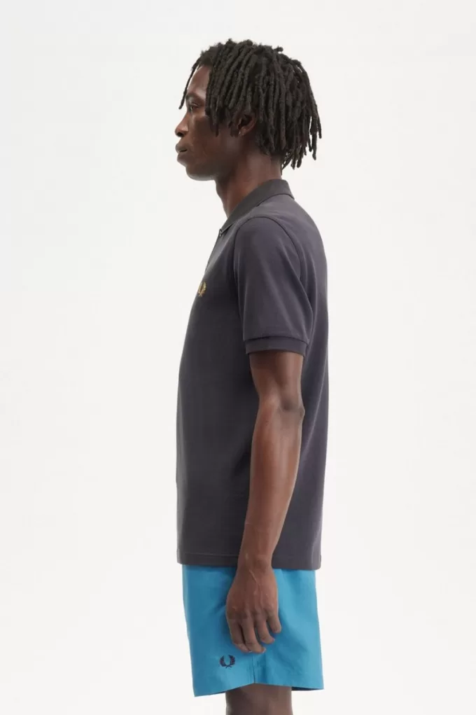 M6000 Herrenhemd Anchor Grey Dark Coffee