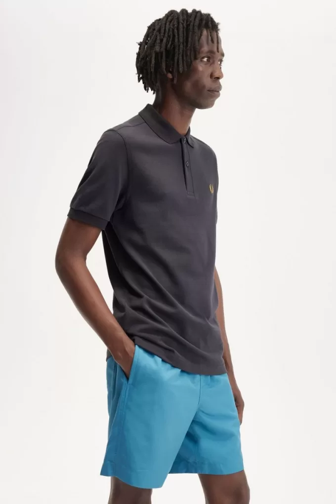 M6000 Herrenhemd Anchor Grey Dark Coffee