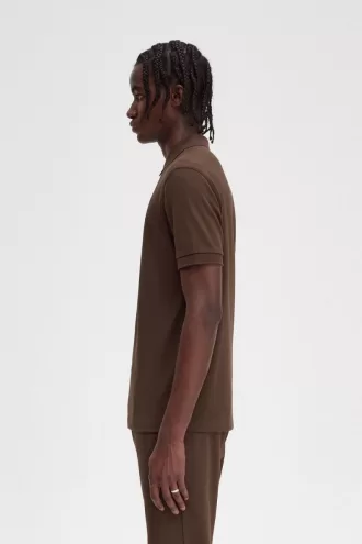 M6000 Herrenhemd Burnt Tobacco Black