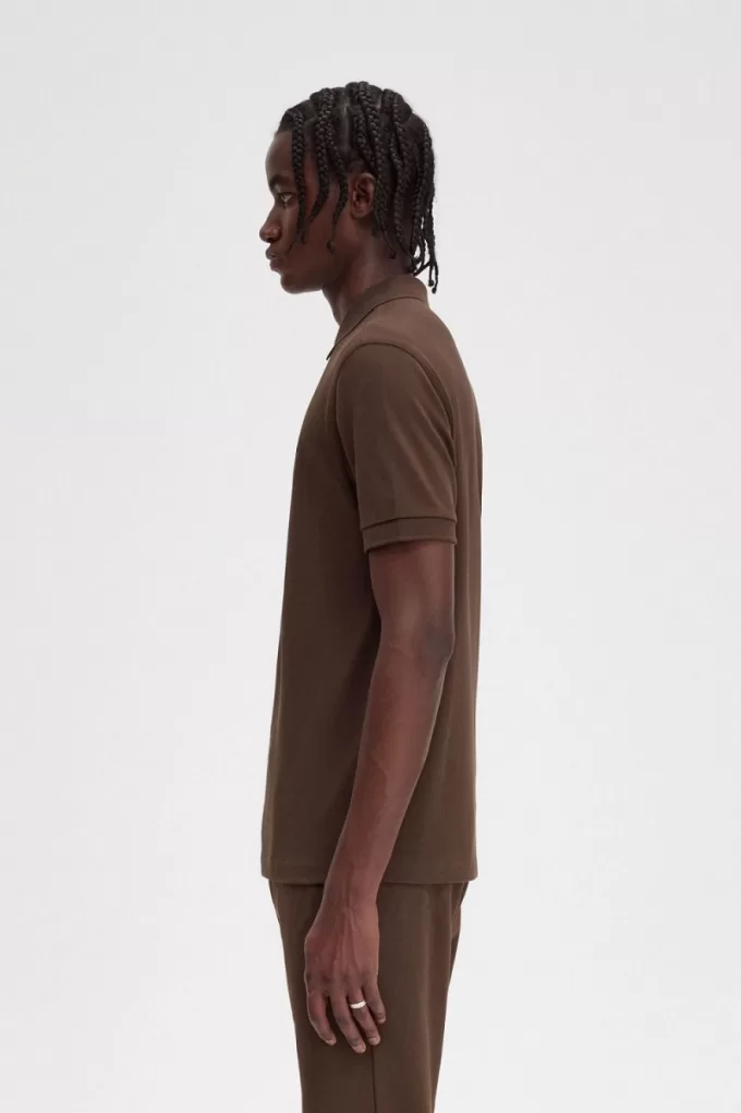 M6000 Herrenhemd Burnt Tobacco Black