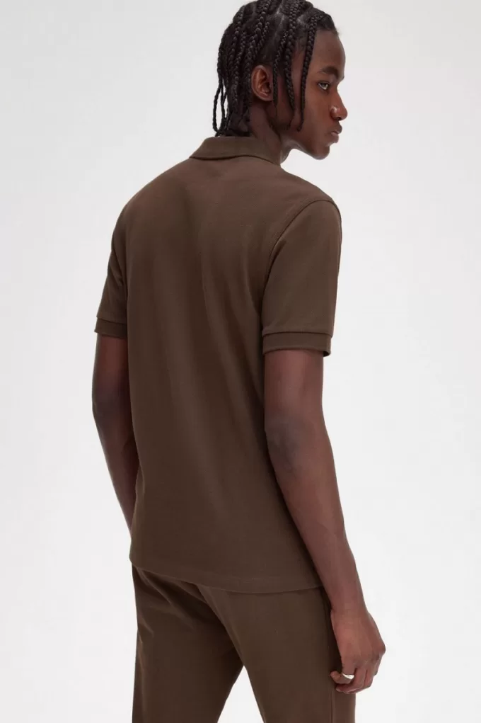 M6000 Herrenhemd Burnt Tobacco Black