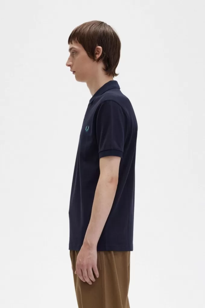 M6000 Herrenhemd Navy Deep Mint