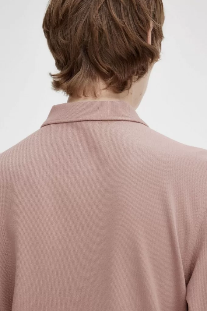 M6006 Herrenhemd Dunkelrosa gebrannter Tabak