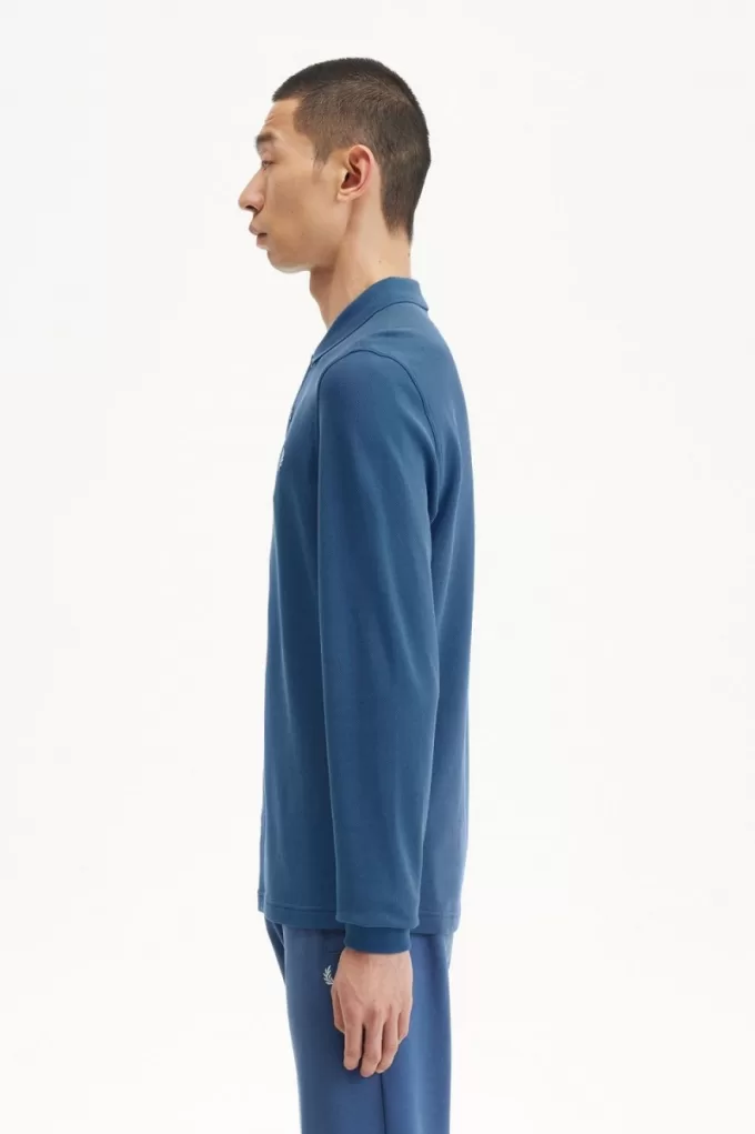 M6006 Herrenhemd Midnight Blue Light Aqua